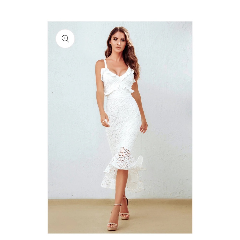LEANNE DRESS- WHITE